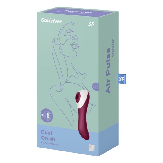 Satisfyer Dual Crush - Burgundy Satisfyer Dual Crush - Burgundy