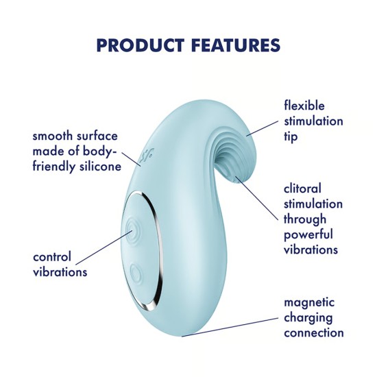 Satisfyer Dipping Delight - Light Blue