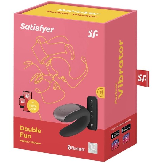 Satisfyer App Enabled Double Fun - Black