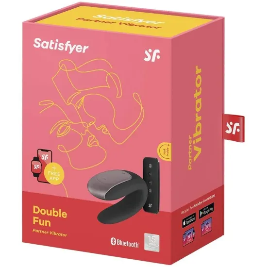 Satisfyer App Enabled Double Fun - Black