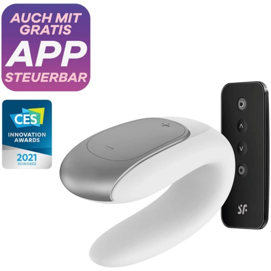 Satisfyer App Enabled Double Fun - White Satisfyer App Enabled Double Fun - White