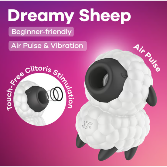 Satisfyer Dreamy Sheep - Double Air Pulse Vibrator Satisfyer Dreamy Sheep - Double Air Pulse Vibrator