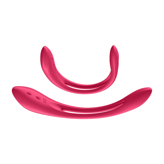 Satisfyer Elastic Joy Red Bendable Multi Vibrator Satisfyer Elastic Joy Red Bendable Multi Vibrator