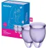 Satisfyer Feel Confident Menstrual Cup Set of 2 (Purple/Mauve)