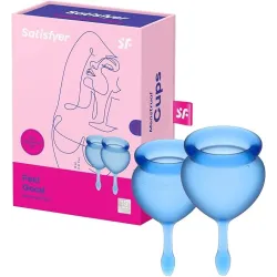 Satisfyer Feel Good Menstrual Cup - Dark Blue