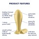 Satisfyer Intensity Plug - Gold Satisfyer Intensity Plug - Gold