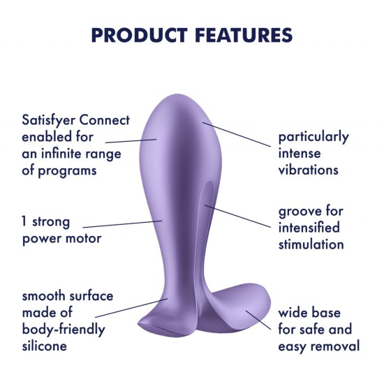 Satisfyer Intensity Plug - Purple Satisfyer Intensity Plug - Purple
