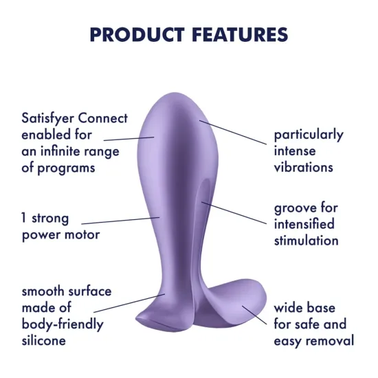 Satisfyer Intensity Plug - Purple Satisfyer Intensity Plug - Purple