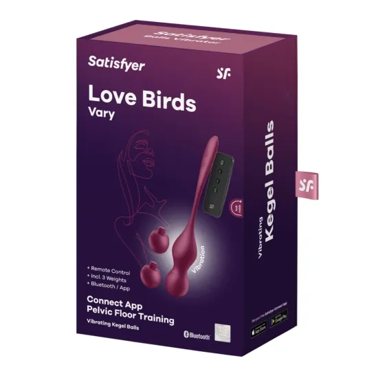 Satisfyer Love Birds Vary - Burgundy Satisfyer Love Birds Vary - Burgundy