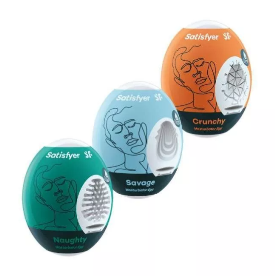 Satisfyer 3er Set Naughty  Savage  Crunchy - Assorted