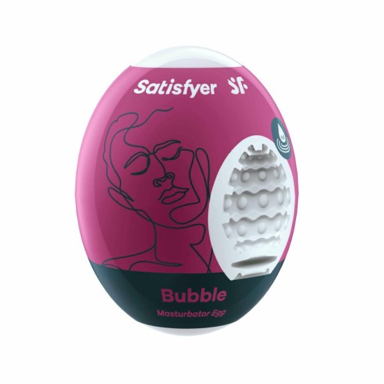 Satisfyer Masturbator Egg Single (Bubble) - Violet Satisfyer Masturbator Egg Single (Bubble) - Violet