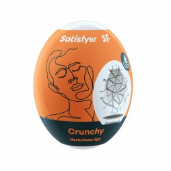Satisfyer Masturbator Egg Single (Crunchy) - Orange Satisfyer Masturbator Egg Single (Crunchy) - Orange
