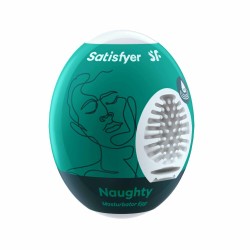 Satisfyer Masturbator Egg Single (Naughty) - Dark Green Satisfyer Masturbator Egg Single (Naughty) - Dark Green