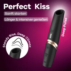Satisfyer Perfect Kiss - Black Satisfyer Perfect Kiss - Black