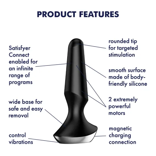 Satisfyer Plug-ilicious 2 Black Satisfyer Plug-ilicious 2 Black