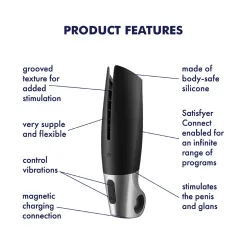 Satisfyer Power Masturbator - Black Satisfyer Power Masturbator - Black