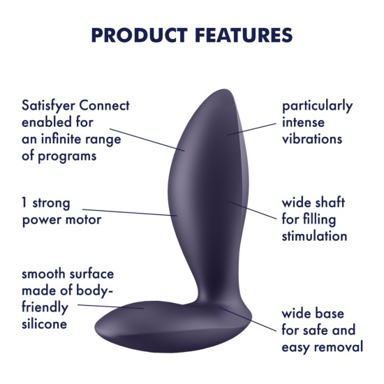 Satisfyer Power Plug - Plum Satisfyer Power Plug - Plum