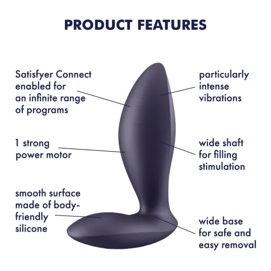 Satisfyer Power Plug - Plum Satisfyer Power Plug - Plum