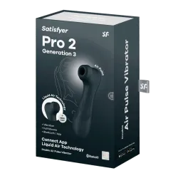Satisfyer Pro 2 – Generation 3 With Liquid Air Technology – App Enabled Black Satisfyer Pro 2 – Generation 3 With Liquid Air Technology – App Enabled Black
