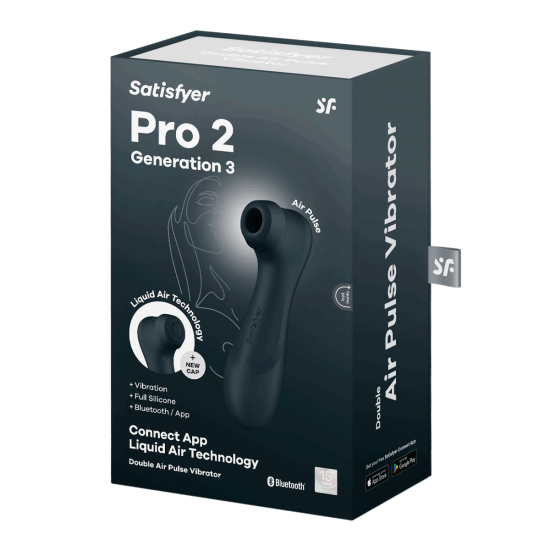 Satisfyer Pro 2 – Generation 3 With Liquid Air Technology – App Enabled Black Satisfyer Pro 2 – Generation 3 With Liquid Air Technology – App Enabled Black
