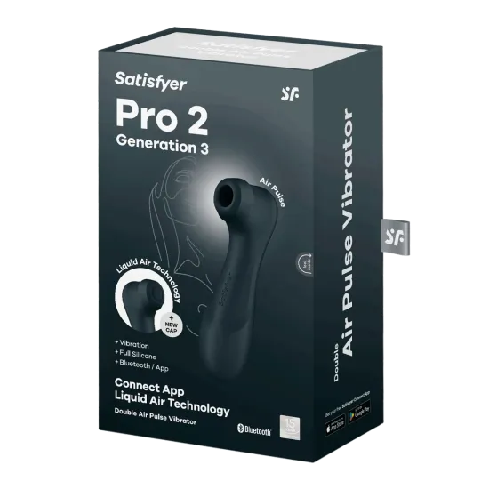 Satisfyer Pro 2 – Generation 3 With Liquid Air Technology – App Enabled Black Satisfyer Pro 2 – Generation 3 With Liquid Air Technology – App Enabled Black