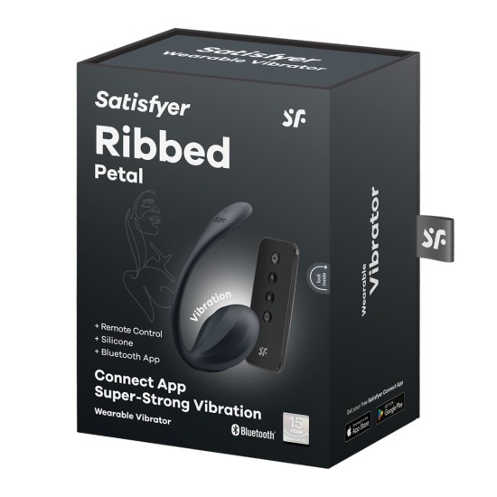 Satisfyer Ribbed Petal - Black Satisfyer Ribbed Petal - Black