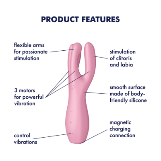 Satisfyer Threesome 3 - pink Satisfyer Threesome 3 - pink