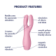 Satisfyer Threesome 3 - pink Satisfyer Threesome 3 - pink