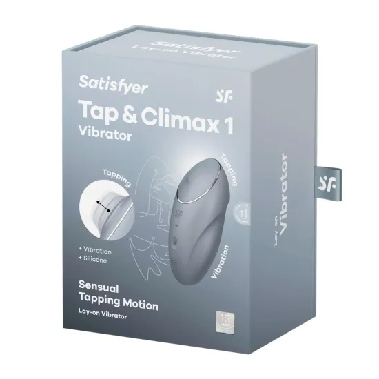Satisfyer Tap & Climax 1 - Bluegrey Satisfyer Tap & Climax 1 - Bluegrey