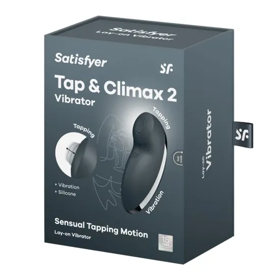Satisfyer Tap & Climax 2 - Grey Satisfyer Tap & Climax 2 - Grey