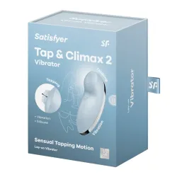 Satisfyer Tap & Climax 2 - Light Blue