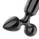 Satisfyer Triple Crystal 1 Glass Dildo - Black