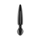 Satisfyer Triple Crystal 1 Glass Dildo - Black Satisfyer Triple Crystal 1 Glass Dildo - Black