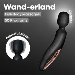 Satisfyer Wand-erland - Black/Rose Gold