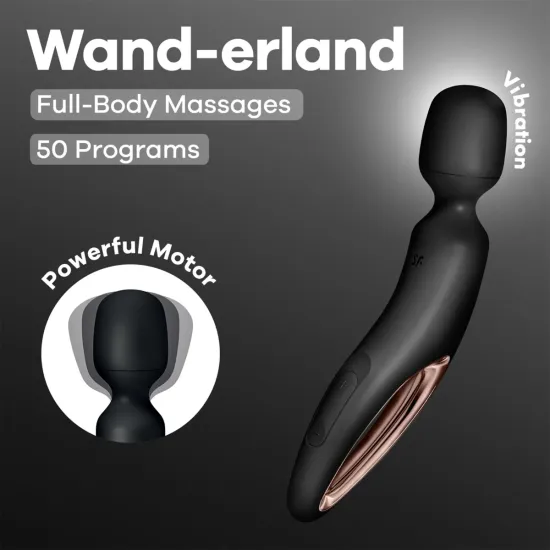 Satisfyer Wand-erland - Black/Rose Gold