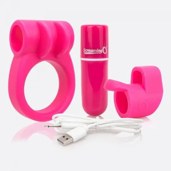 Screaming O Charged CombO Kit - Pink Screaming O Charged CombO Kit - Pink