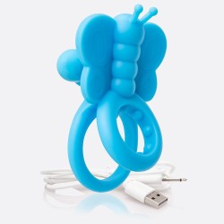 Screaming O Charged Monarch Wearable Butterfly Vibe - Blue Screaming O Charged Monarch Wearable Butterfly Vibe - Blue
