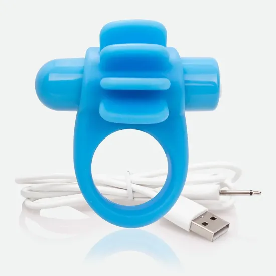 Screaming O Charged Skooch Rechargeable Vibrating Ring - Blue Screaming O Charged Skooch Rechargeable Vibrating Ring - Blue