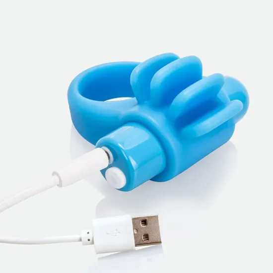 Screaming O Charged Skooch Rechargeable Vibrating Ring - Blue Screaming O Charged Skooch Rechargeable Vibrating Ring - Blue