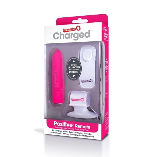 Screaming O Charged Positive Remote Control - Strawberry Screaming O Charged Positive Remote Control - Strawberry