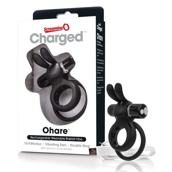 Screaming O Charged Ohare Vibrating Cock Ring - Black Screaming O Charged Ohare Vibrating Cock Ring - Black