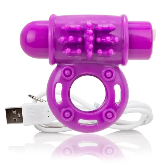 Screaming O Charged OWow Vibrating Cock Ring - Purple Screaming O Charged OWow Vibrating Cock Ring - Purple
