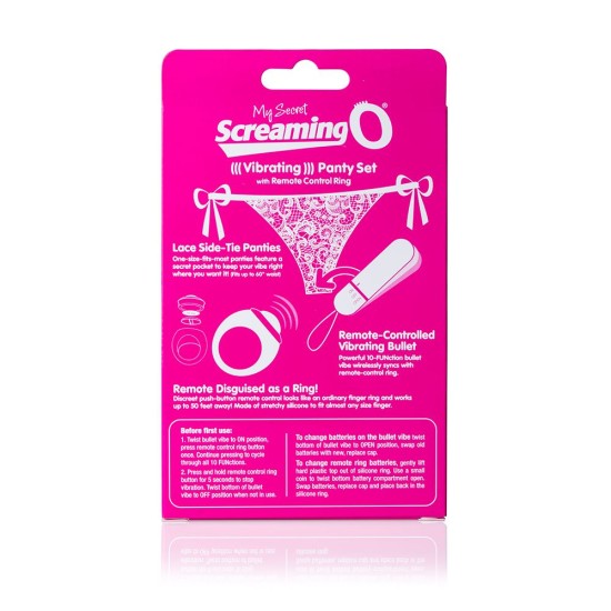 My Secret Screaming O Remote Control Panty Vibe (pink only) My Secret Screaming O Remote Control Panty Vibe (pink only)