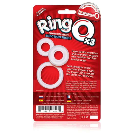 Screaming O RingO's x3 (Clear) Screaming O RingO's x3 (Clear)