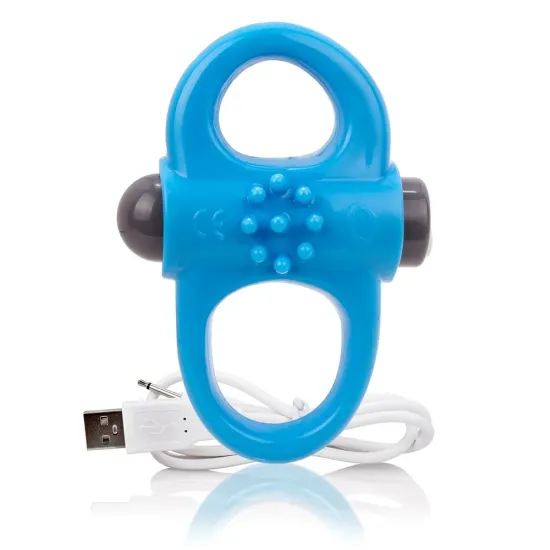Screaming O Charged Yoga Vibrating Cock Ring - Blue Screaming O Charged Yoga Vibrating Cock Ring - Blue