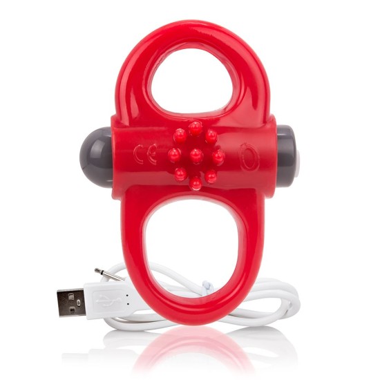 Screaming O Charged Yoga Vibrating Cock Ring - Red Screaming O Charged Yoga Vibrating Cock Ring - Red