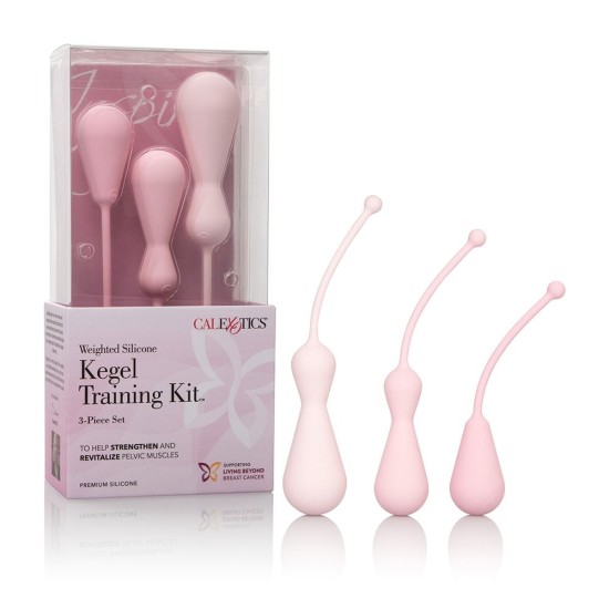Inspire Weighted Silicone Kegel Training Kit - Pink Inspire Weighted Silicone Kegel Training Kit - Pink