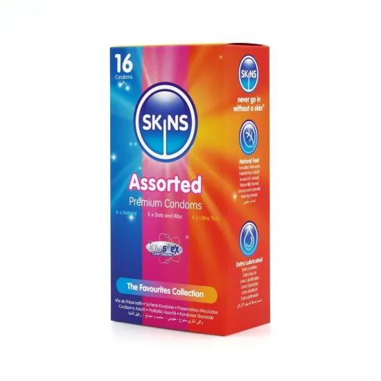 Skins Condoms Assorted 16 Pack - D&R  NAT  UT