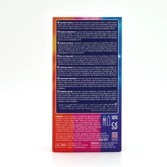 Skins Condoms Assorted 16 Pack - D&R  NAT  UT