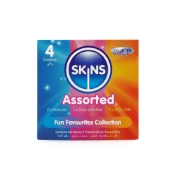 Skins Condoms Assorted 4 Pack - D&R NAT UT Skins Condoms Assorted 4 Pack - D&R NAT UT